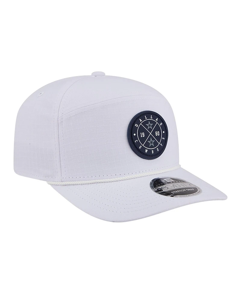 New Era Men's White Dallas Cowboys Quick Strike Split Panel 9SEVENTY Stretch-Snap Hat