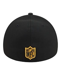 New Era Men's Black Pittsburgh Steelers A-Frame 59FORTY Fitted Hat