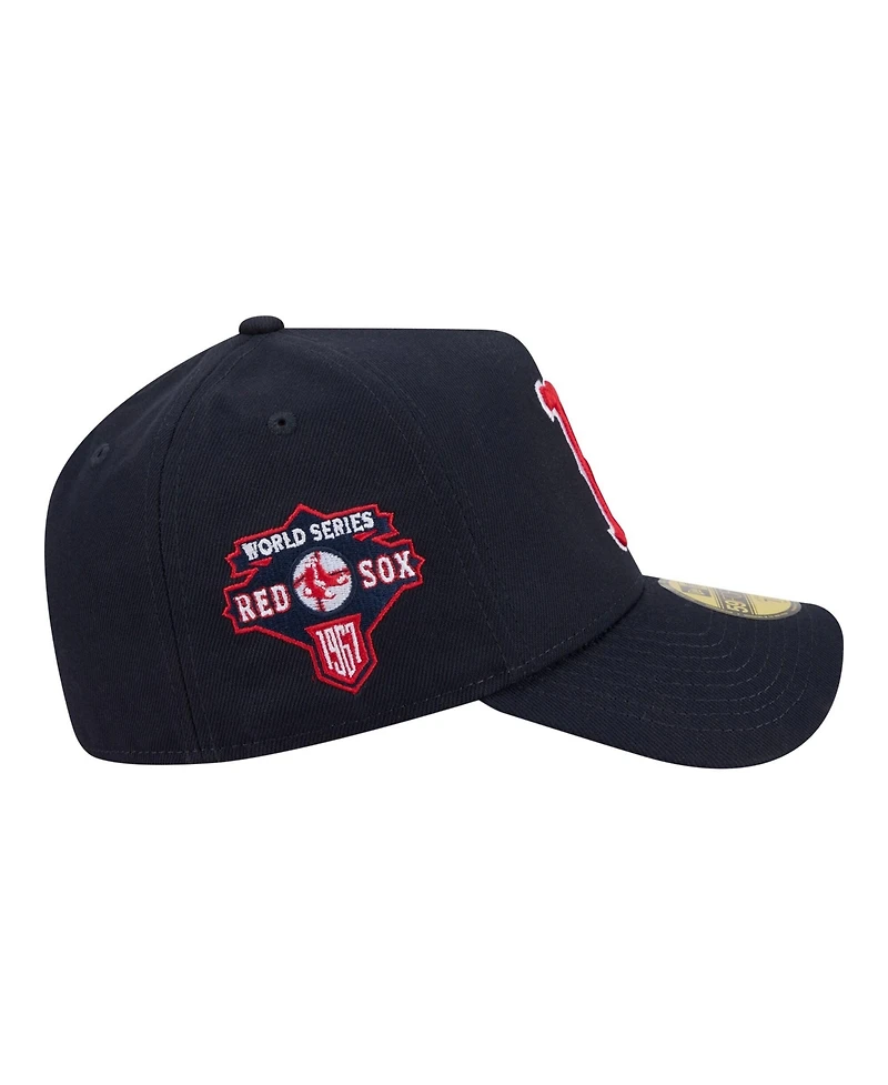 New Era Men's Navy Boston Red Sox A-Frame 59FORTY Fitted Hat
