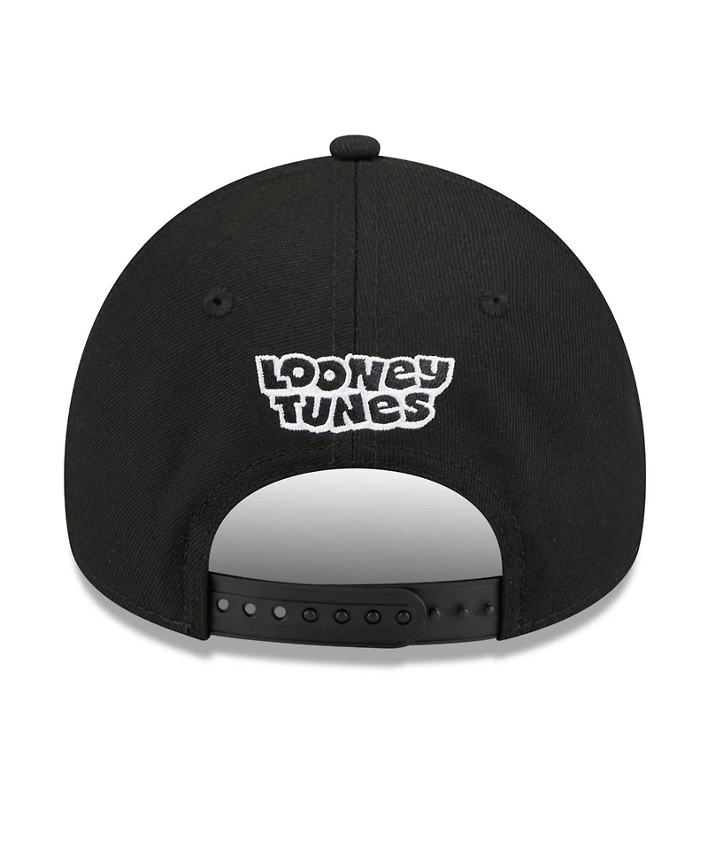 New Era Big Boys and Girls Black Pittsburgh Pirates Looney Tunes A-Frame 9FORTY Adjustable Hat