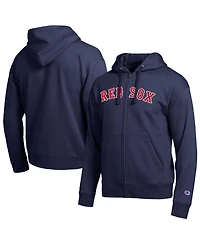 Champion Men's Boston Red Sox Navy All-Star Wordmark Full-Zip Hoodie