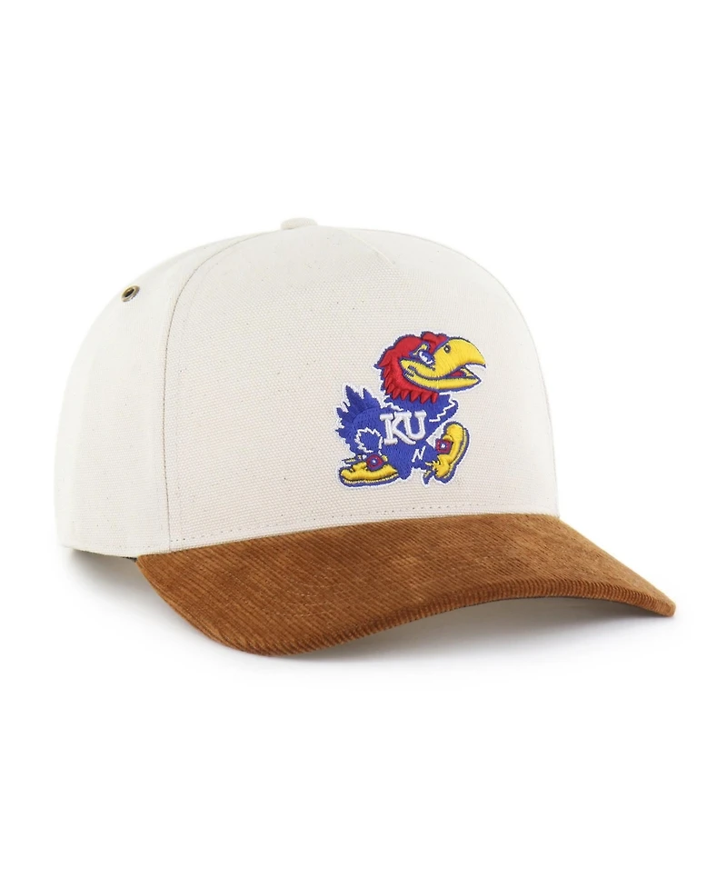 Carhartt x '47 Brand Men's Natural/Brown Kansas Jayhawks Undyed Relaxed Hitch Adjustable Hat