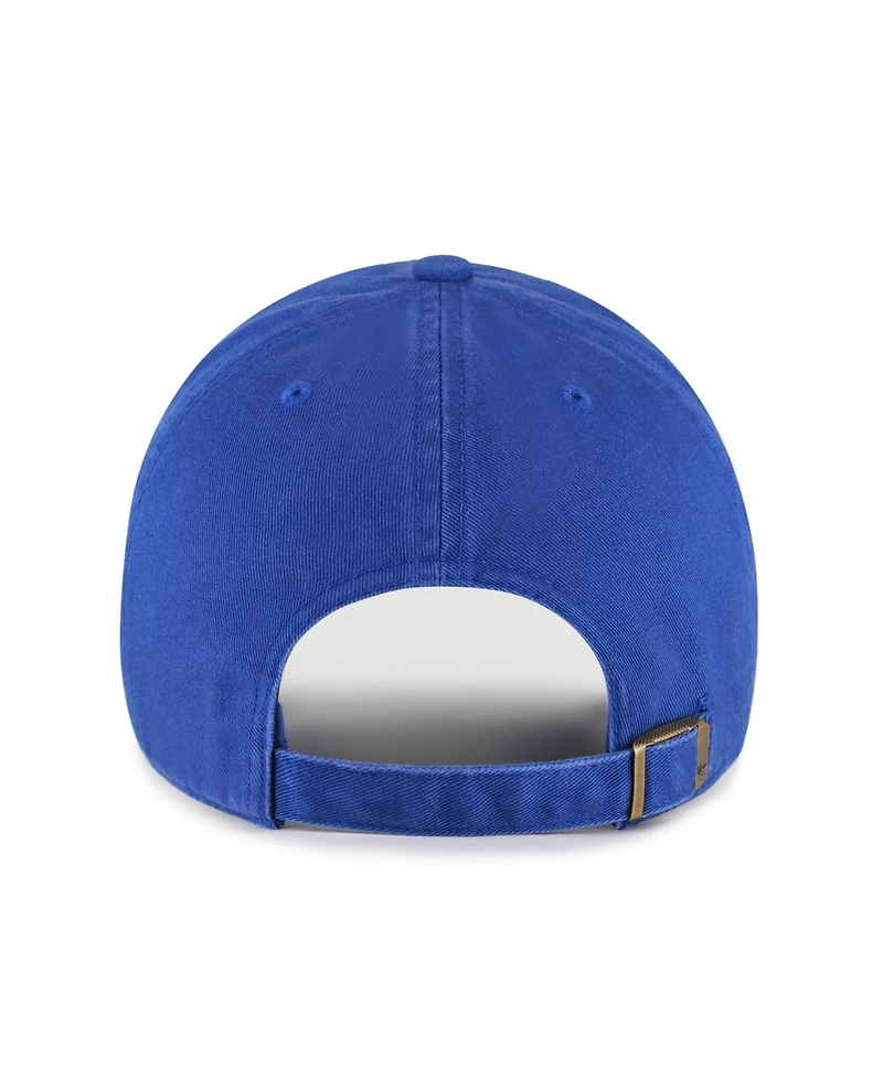 '47 Brand Men's Royal Denver Broncos Throwback Graphic Clean Up Adjustable Hat