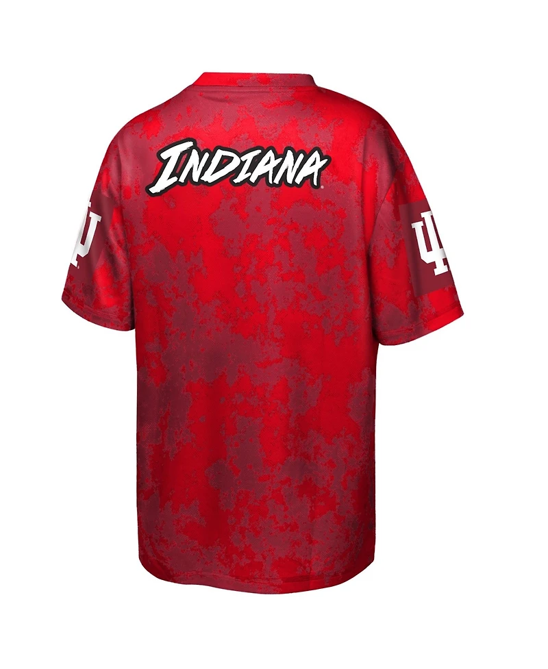 Outerstuff Big Boys and Girls Crimson Indiana Hoosiers Off-Side Sublimated T-Shirt