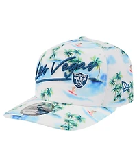 New Era Men's White Las Vegas Raiders Aloha 19TWENTY Adjustable Hat