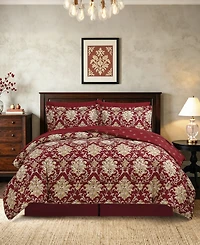 Macy's Alexa Damask Reversible Microfiber 8-Piece Comforter Set