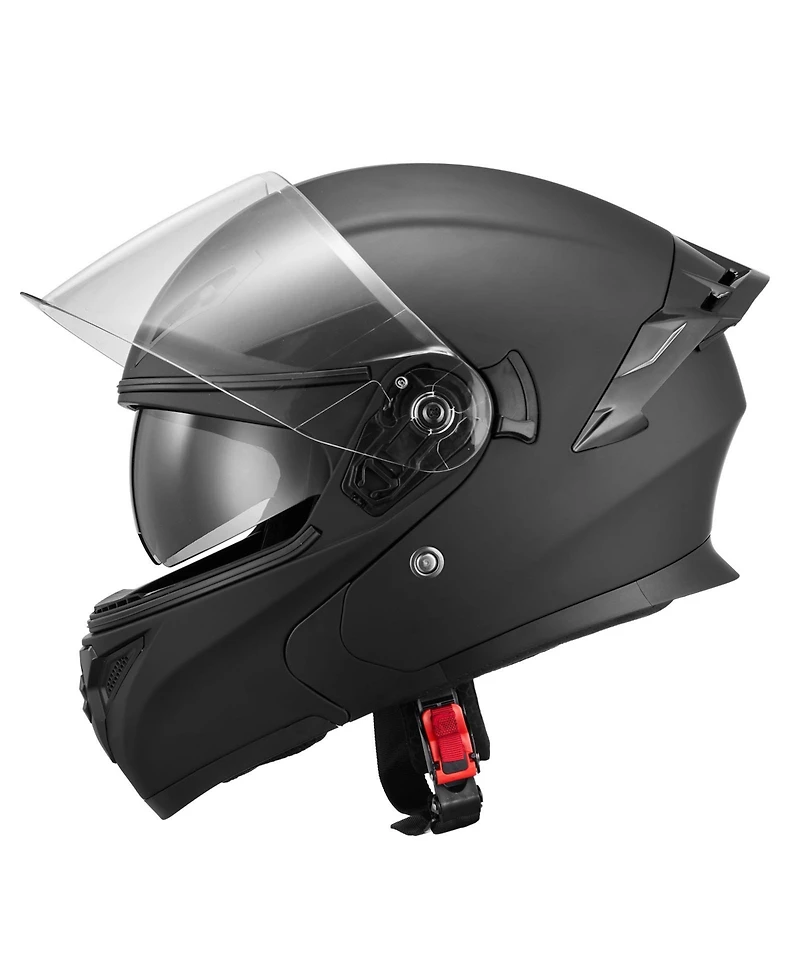Sugift Adult Modular Motorcycle Helmet with Clear Visor Detachable Liner Dot Approved Size Large