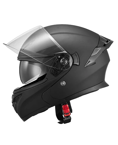 Sugift Adult Modular Motorcycle Helmet with Clear Visor Detachable Liner Dot Approved Size Large