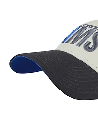 47 Brand Men's Gray/Black Los Angeles Rams Half Block Text Mvp Adjustable Hat