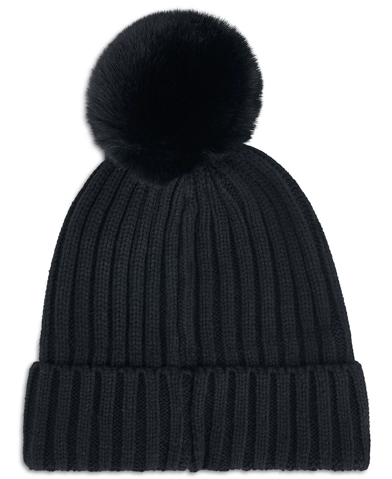 Calvin Klein Women's Snug Everday Cozy Soft Pom Beanie