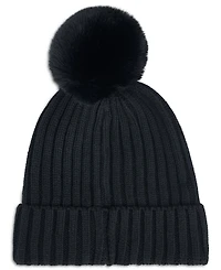 Calvin Klein Women's Snug Everday Cozy Soft Pom Beanie