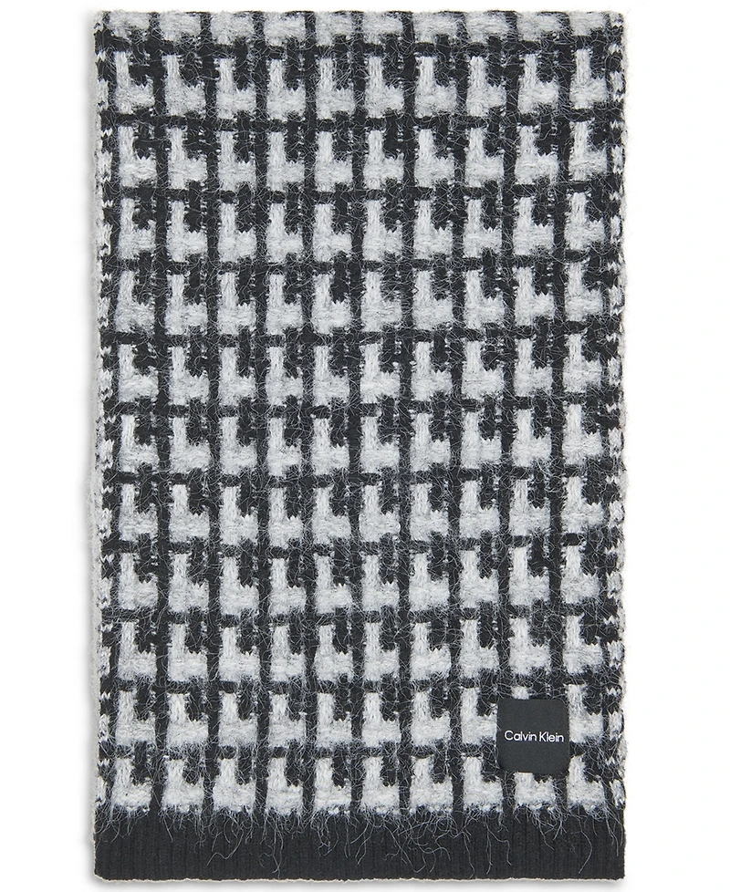 Calvin Klein Women's Grid Knit Everyday Scarf