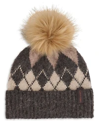 Calvin Klein Women's Argyle Fair Isle Pattern Beanie