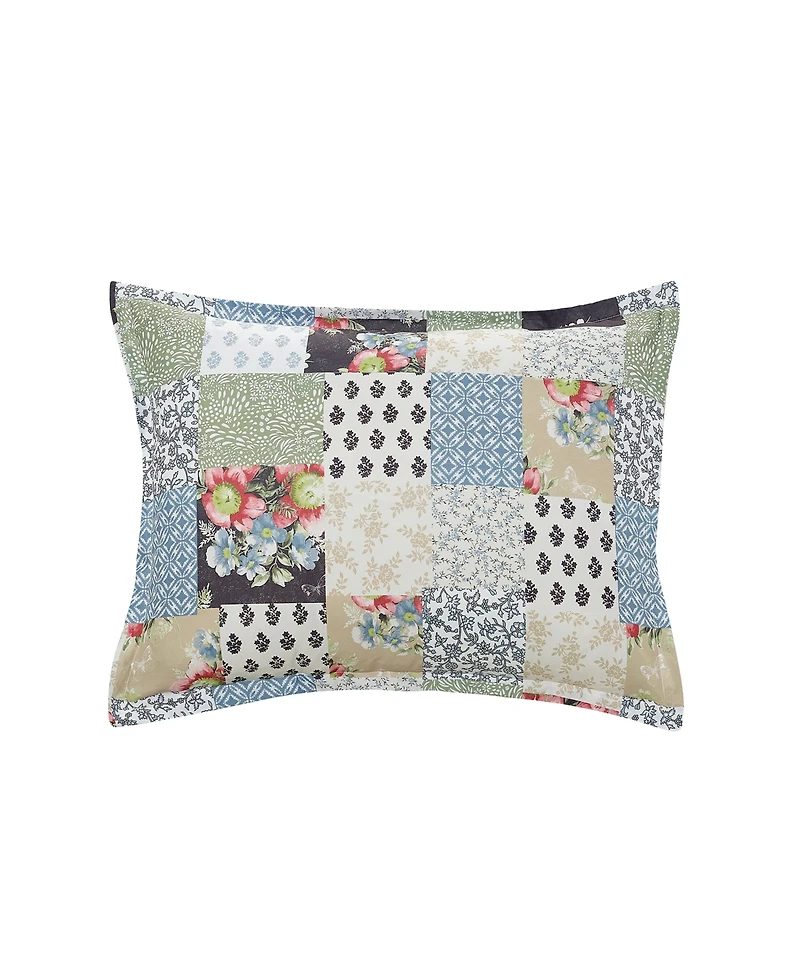 Macy's Floral Patch Reversible Microfiber 3-piece Comforter Set