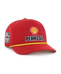 47 Brand Men's Red Joey Logano Sponsor Logo Side Patch brr° Hitch Rope Adjustable Hat