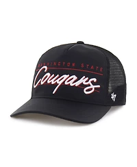 47 Brand Men's and Women's Black Washington State Cougars brr° Condor Mesh Hitch Adjustable Hat