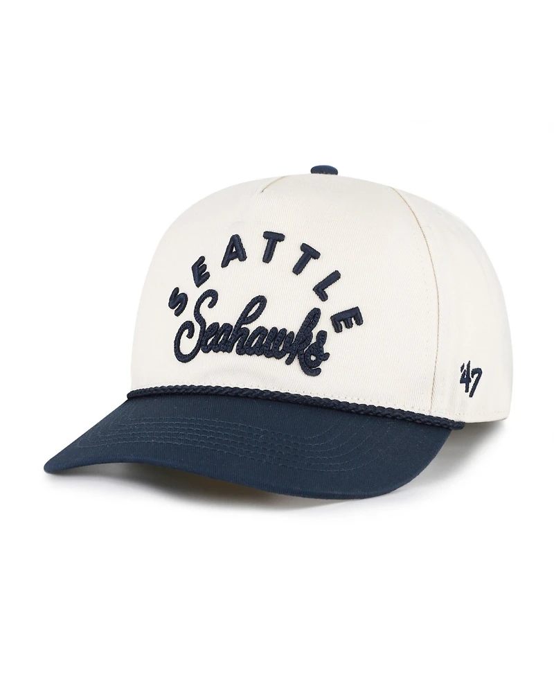 47 Brand Women's Natural Seattle Seahawks Rope Script Hitch Adjustable Hat