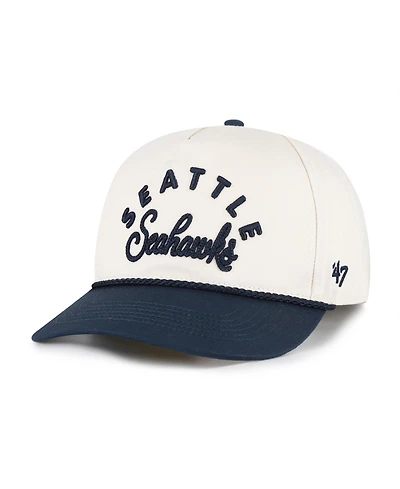 47 Brand Women's Natural Seattle Seahawks Rope Script Hitch Adjustable Hat