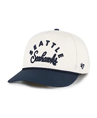 47 Brand Women's Natural Seattle Seahawks Rope Script Hitch Adjustable Hat