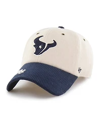 47 Brand Women's Natural/Navy Houston Texans Rope Script Clean Up Adjustable Hat
