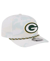 New Era Men's White Green Bay Packers Camo Rope 9SEVENTY Adjustable Hat