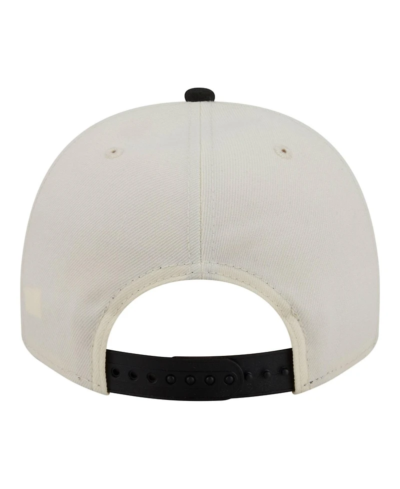 New Era Men's Cream/Black Las Vegas Raiders A-Frame 9FIFTY Snapback Hat
