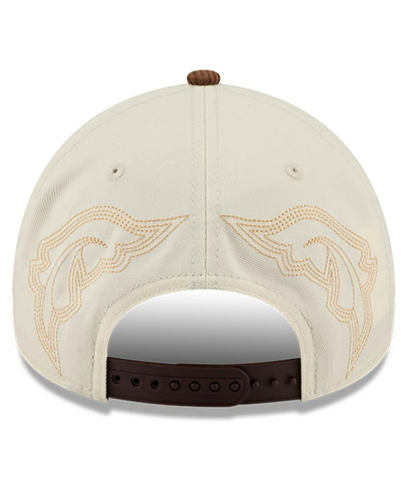 New Era Men's Stone San Diego Padres Western Stitch 9FORTY A-Frame Adjustable Hat