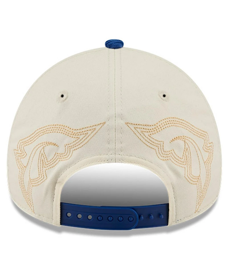 New Era Men's Stone Kansas City Royals Western Stitch 9FORTY A-Frame Adjustable Hat