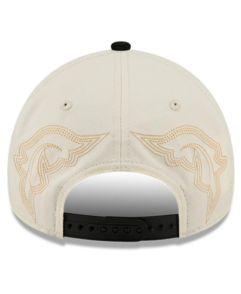 New Era Men's Stone Cincinnati Reds Western Stitch 9FORTY A-Frame Adjustable Hat