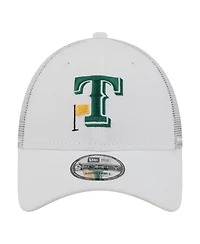 New Era Men's White Texas Rangers Flag 9FORTY Trucker Adjustable Hat