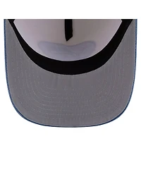 New Era Men's Cream/Blue Detroit Lions Washed A-Frame 9FIFTY Snapback Hat