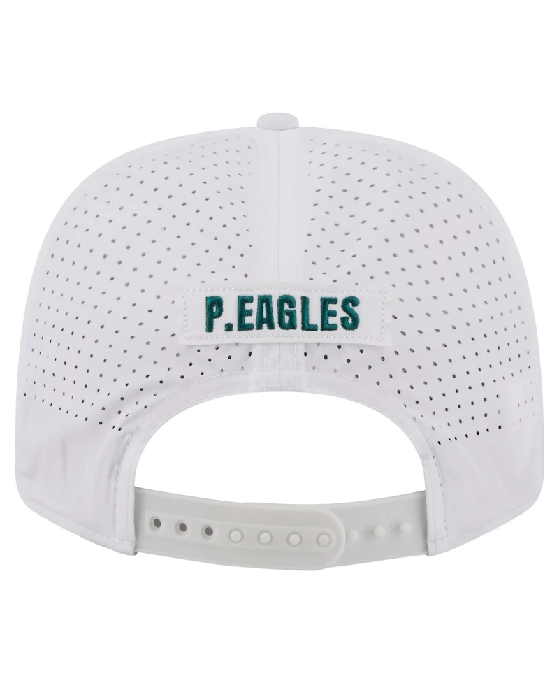 New Era Men's White Philadelphia Eagles Name Plate 9SEVENTY Adjustable Hat