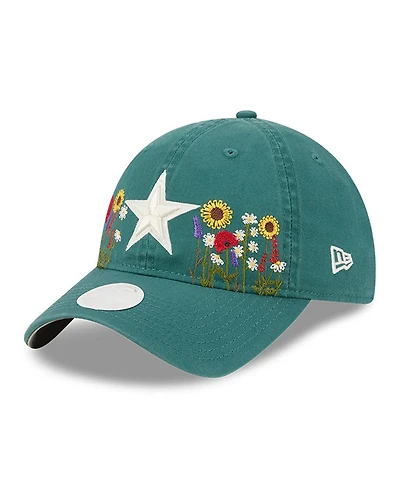 New Era Women's Green Dallas Cowboys Wildflower 9TWENTY Adjustable Hat