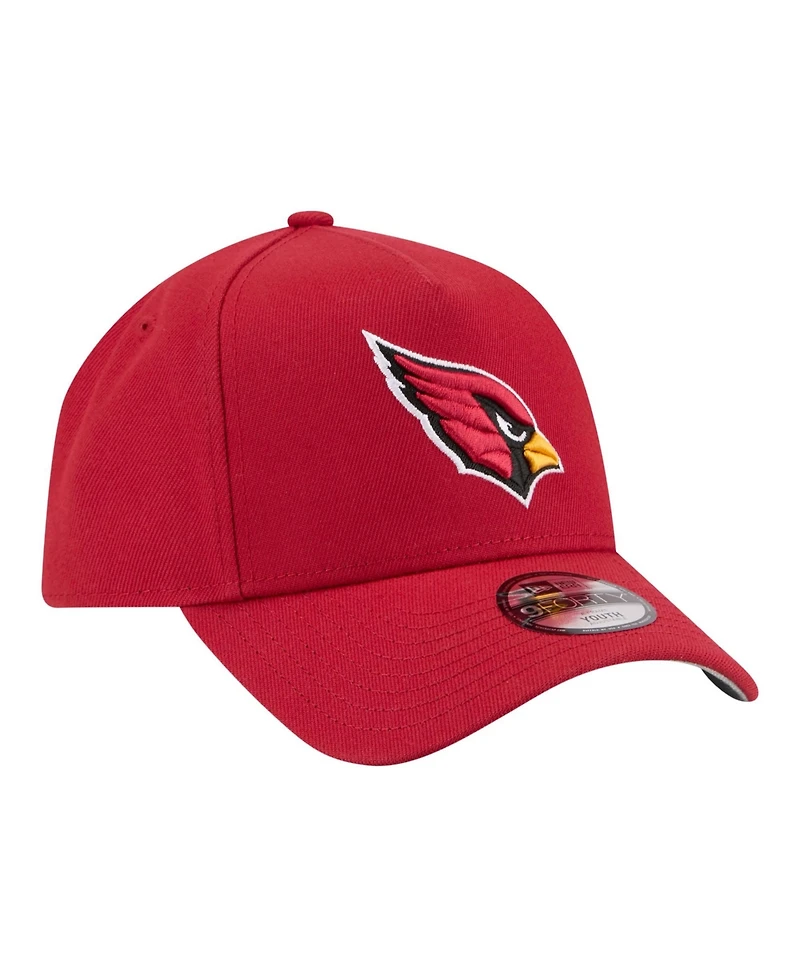 New Era Big Boys and Girls Cardinal Arizona Cardinals 9FORTY A-Frame Adjustable Hat