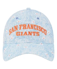 New Era Women's Light Blue San Francisco Giants Daisy All Over 9TWENTY Adjustable Hat