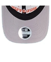 New Era Women's Light Blue Houston Astros Daisy All Over 9TWENTY Adjustable Hat