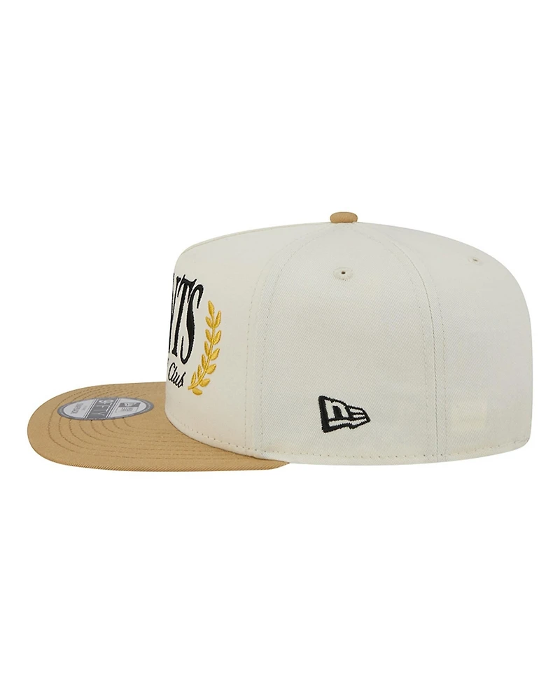 New Era Men's Cream San Francisco Giants Club 9FIFTY A-Frame Snapback Hat