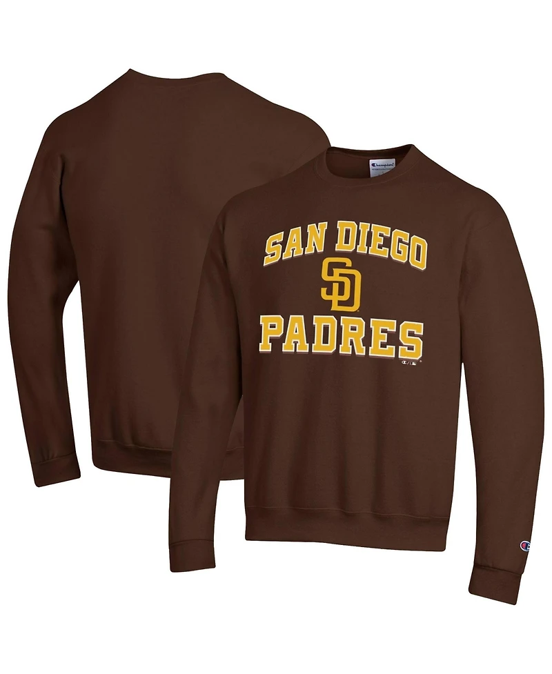 Champion Men's Brown San Diego Padres Heart Soul Power blend Sweatshirt