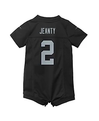 Nike Baby Boys and Girls Ashton Jeanty Black Las Vegas Raiders Romper Game Jersey
