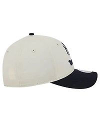 New Era Women's Cream/Navy New York Yankees Primary 9FORTY M-Crown Adjustable Hat