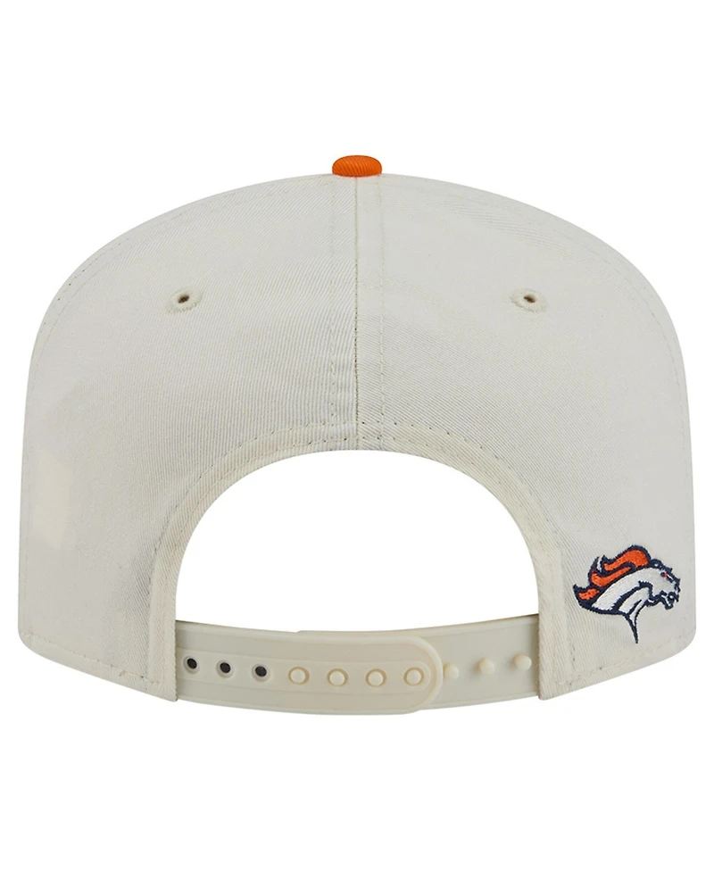 New Era Men's Cream Denver Broncos Script 19TWENTY Adjustable Hat