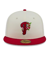 New Era Men's White/Red Philadelphia Phillies Blossom 59FIFTY Fitted Hat
