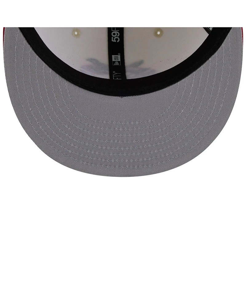New Era Men's White/Red Cincinnati Reds Blossom 59FIFTY Fitted Hat