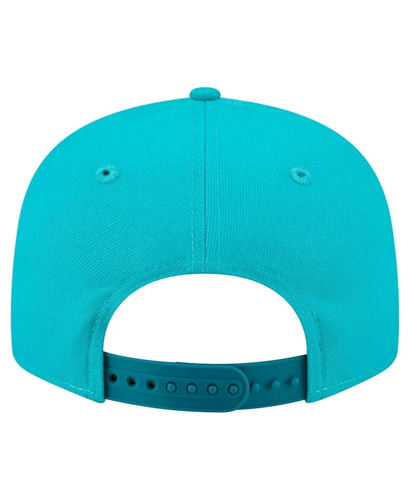 New Era Men's Aqua Miami Dolphins Core Team Script 9FIFTY Snapback Hat