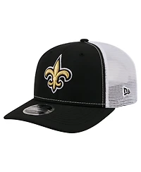 New Era Men's Black New Orleans Saints 9SEVENTY Trucker Adjustable Hat