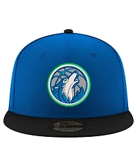 New Era Men's Blue/Black Minnesota Timberwolves 9FIFTY Snapback Hat