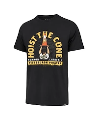 47 Brand Men's Konnor Griffin Black Pittsburgh Pirates Hoist the Cone Player Graphic T-Shirt