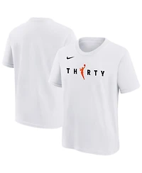 Nike Big Boys and Girls White Wnba 30th Season T-Shirt