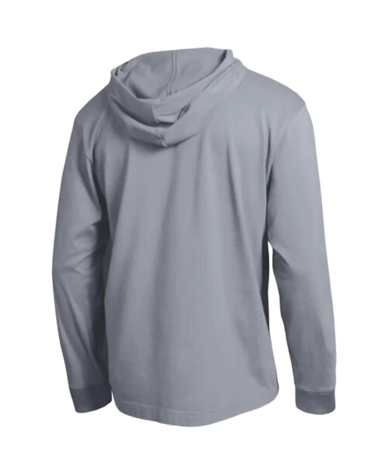 Champion Men's Heather Gray Utah Utes High Motor All-Star Long Sleeve Hooded T-Shirt