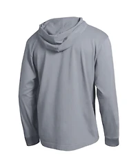 Champion Men's Heather Gray Utah Utes High Motor All-Star Long Sleeve Hooded T-Shirt